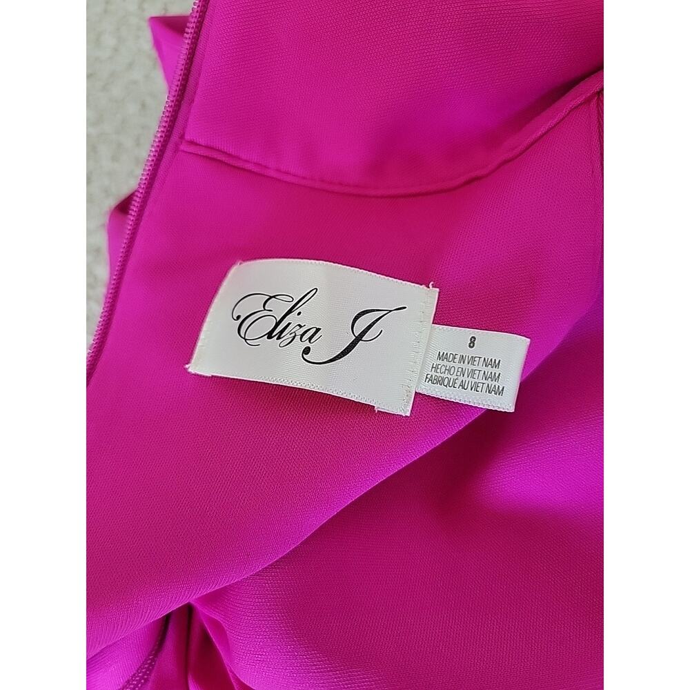 Eliza J Pink Long Formal Women's Gown Size 8 - Picture 7 of 14